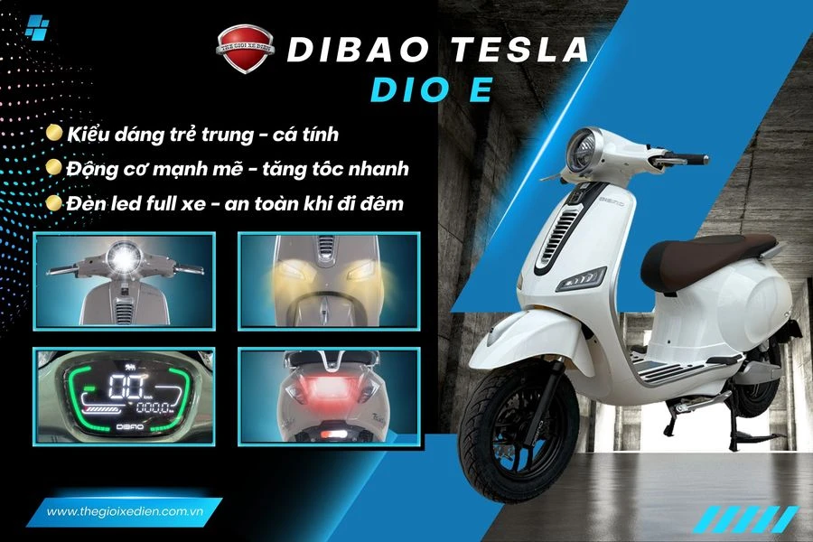 thiết kế xe máy điện dibao tesla dio e