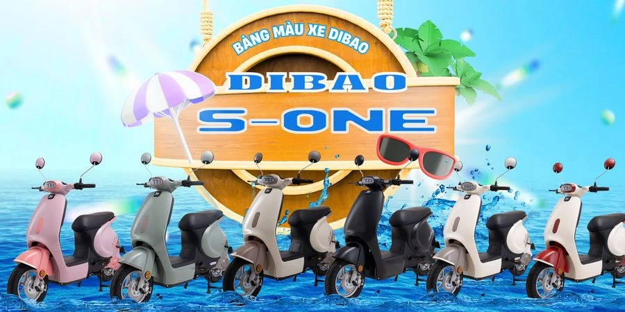 bảng màu xe đạp điện dibao s-one
