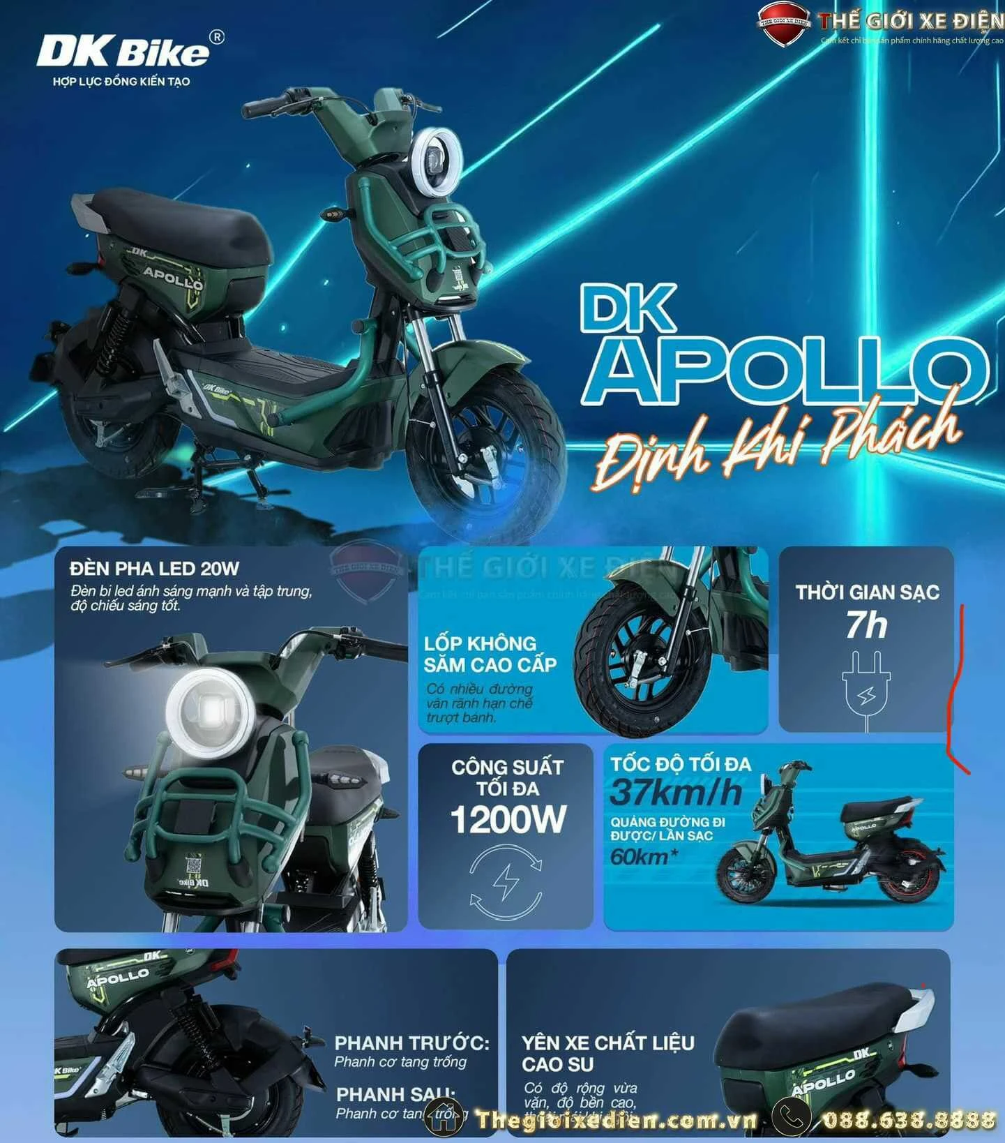 xe điện dk apollo