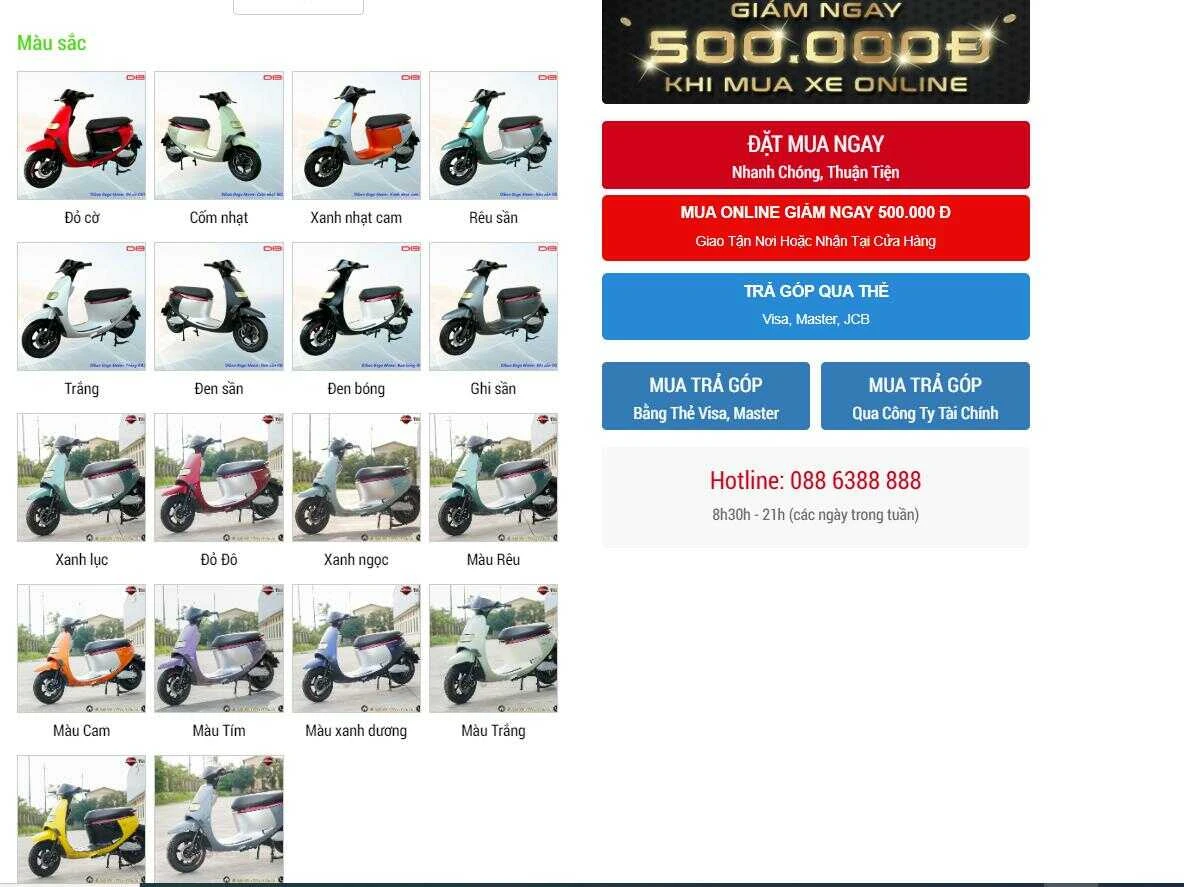 màu xe máy điện dibao gogo moon