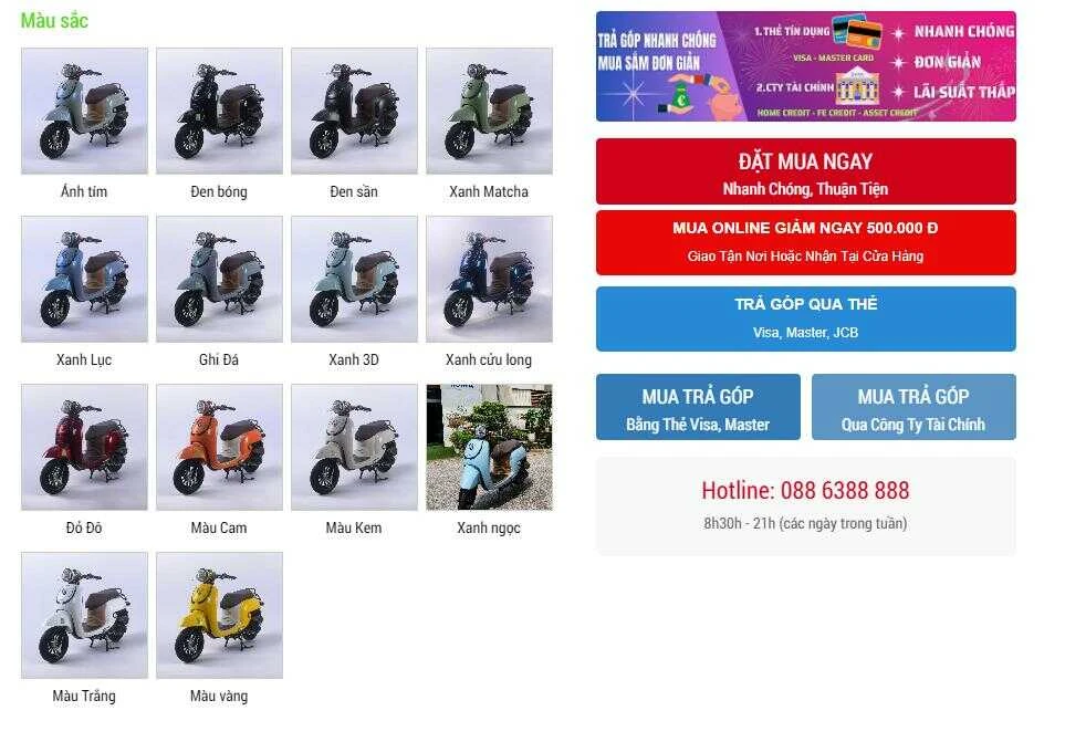 xe ga 50cc hyosung giorno hsv2 a