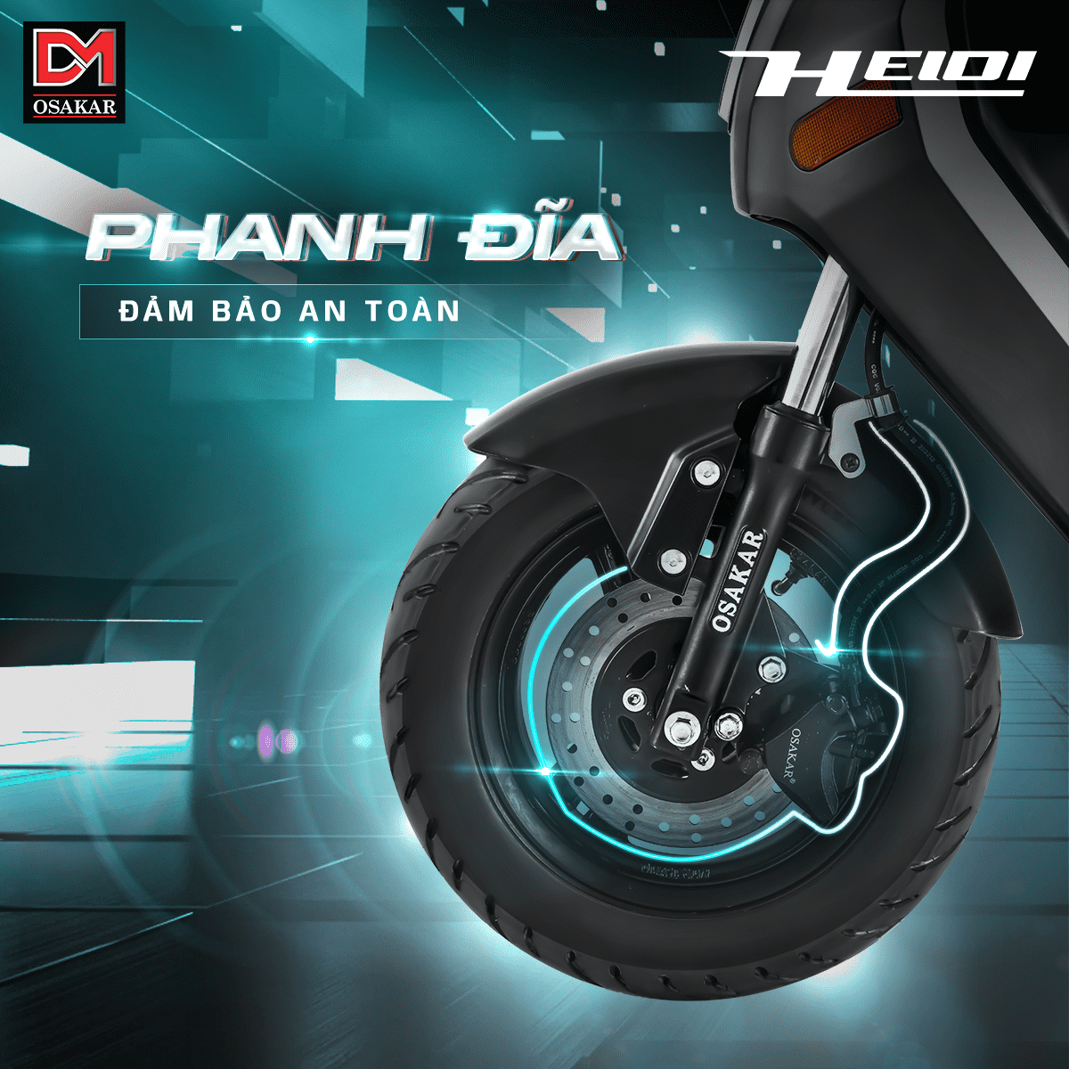 phanh đĩa trước heidi