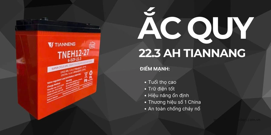 ắc quy tianneng cho tailg t71